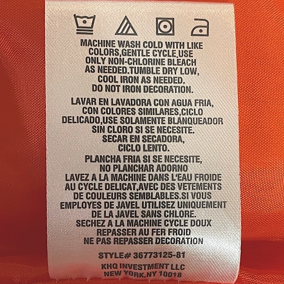 U.S. POLO ASSN. BRIGHT ORANGE VEST U.S. SZ 12 MONTHS EUC - Picture 8 of 10